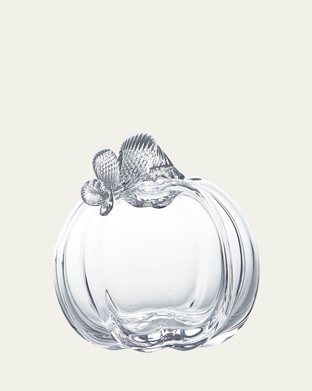 Small Glass Pumpkin with Twisted Stem